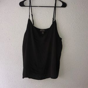 Forever 21 Plus Size black silky tank top